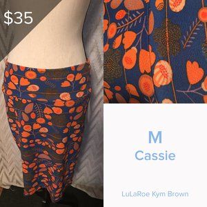 Lularoe Cassie Skirt Floral Design